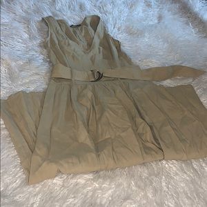 Khaki theory dress size 0 never worn had pockets